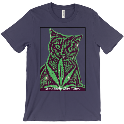 Cannabis Cat Lady Unisex T-Shirts