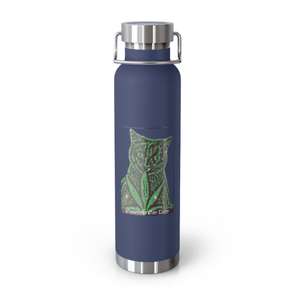 Cannabis Cat Lady 22oz Vacuum Insulated Bottle