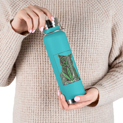 Cannabis Cat Lady 22oz Vacuum Insulated Bottle