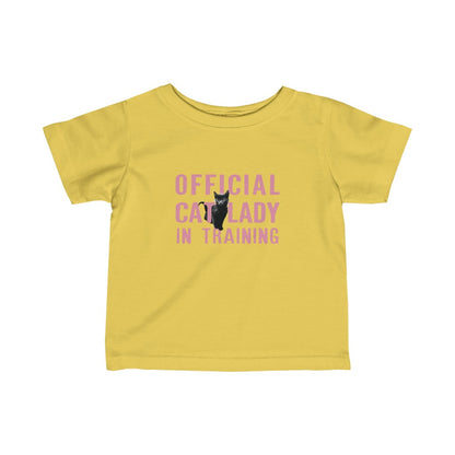 Official Cat Lady In Training Infant Tee - Pink