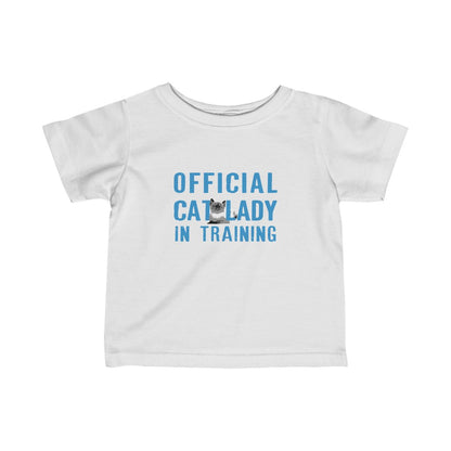 Official Cat Lady In Training Infant Tee - Blue