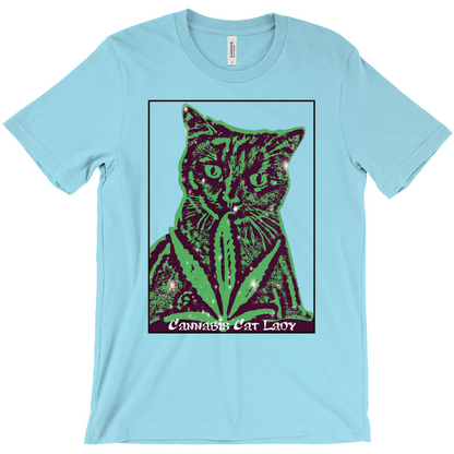 Cannabis Cat Lady Unisex T-Shirts