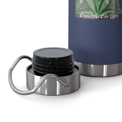 Cannabis Cat Lady 22oz Vacuum Insulated Bottle