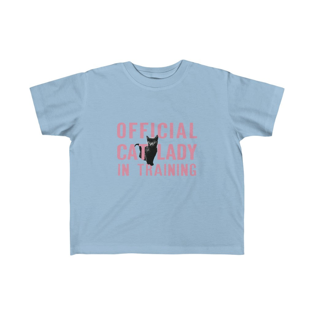 Official Cat Lady In Training Toddler Tee - Pink